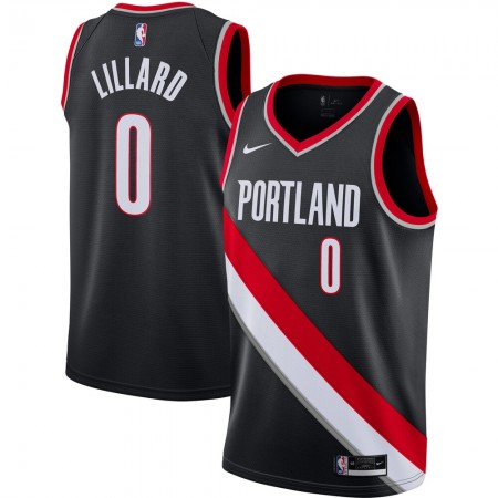 Maillot Basket Portland Trail Blazers Damian Lillard 0 2020-21 Nike Icon Edition Swingman - Homme